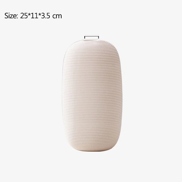 Tall Vase Скандинавская керамическая белая ваза, украшение, простая Цветочная композиция, журнальный столик для гостиной, украшение дома, ваза, орнамент - Цвет: Tall Vase