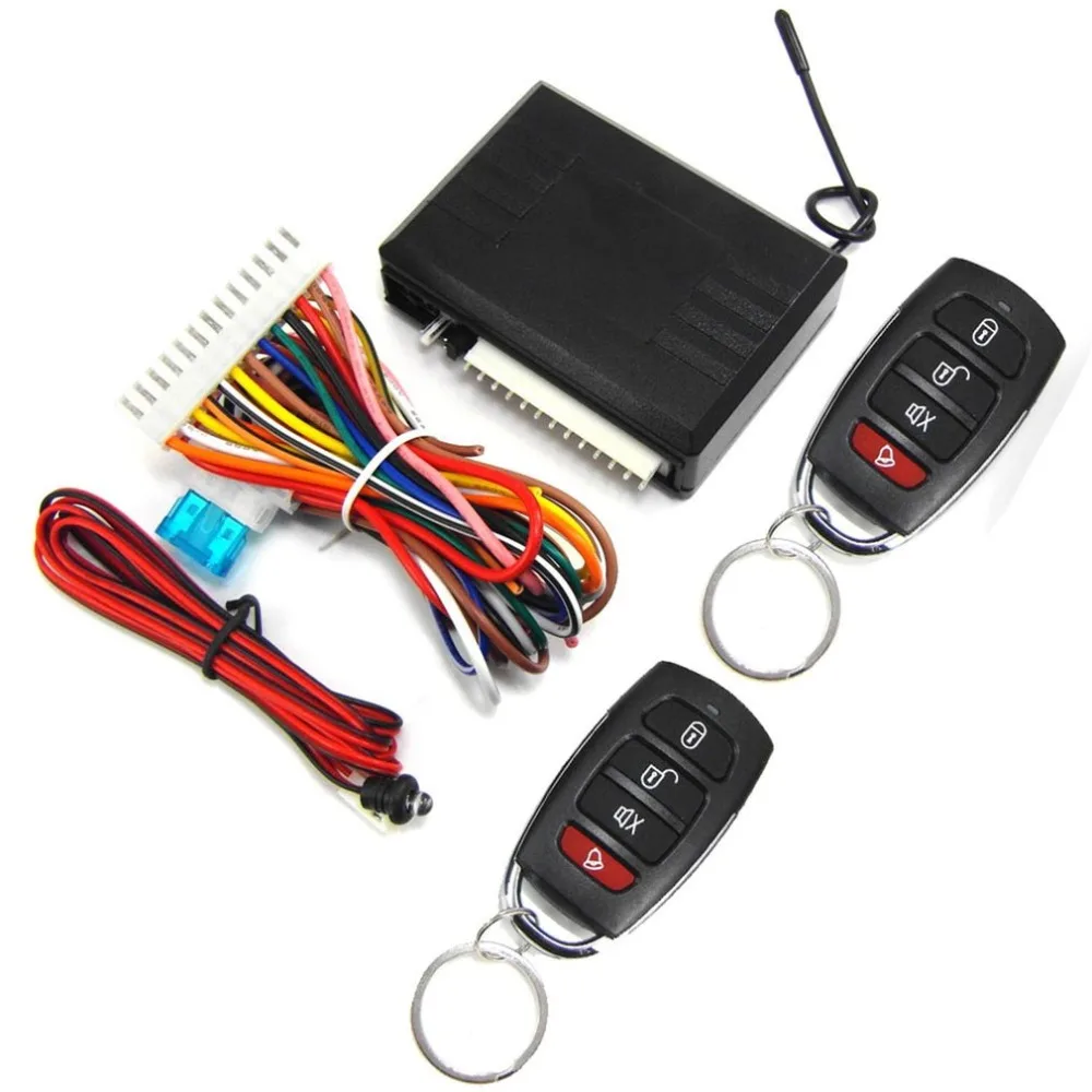 Vehicle Keyless Entry System Universal 12V Car Remote Central Kit Anti-theft Door Lock With Remote Controllers