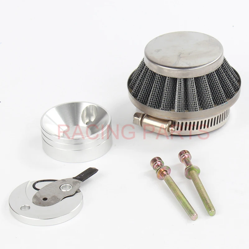 Carburetor Air Filter Adapter for 23cc 33cc 43cc 47cc 49cc Goped Scooter Pocket Bike Mini Dirt ATV, air filter, motorcycle air filter