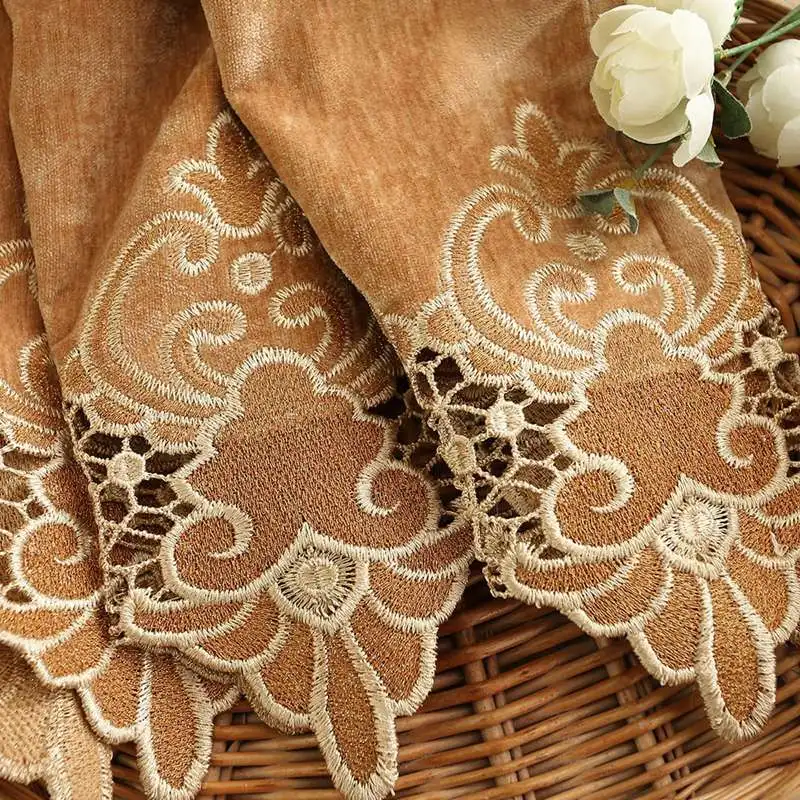 cloth01 Европейский роскошный элегантный затемненный занавес с вышивкой для гостиной/Kitche, французские оконные шторы, затеняющая ткань, декор M126 и 30 - Цвет: cloth01