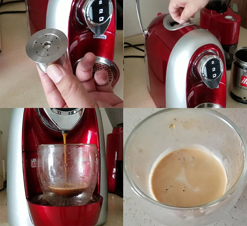 Нержавеющая сталь кофе Caffitaly многоразовые капсулы Wacaco Minipresso CA производитель многоразового кофе фильтр для Tchibo cafessimo ALDI