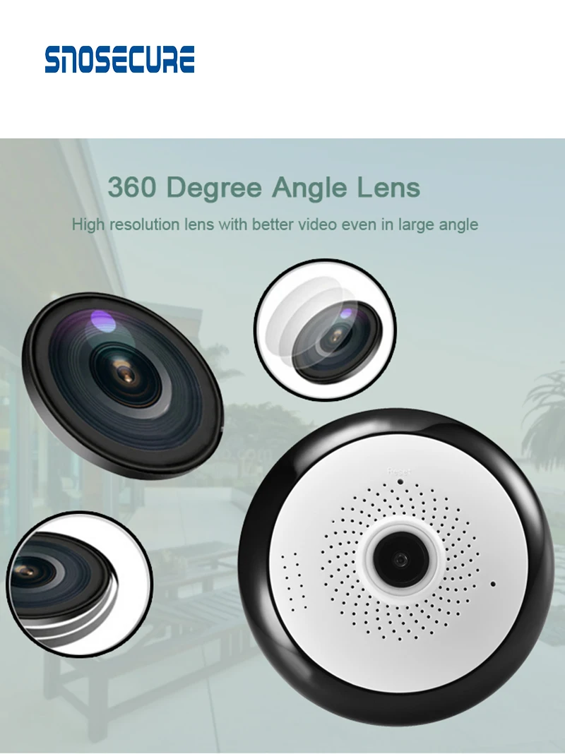 Snosecure 1080P Del Ip di Wifi Wireless Mini Soffitto a Cupola Della Macchina Fotografica di Wifi 3