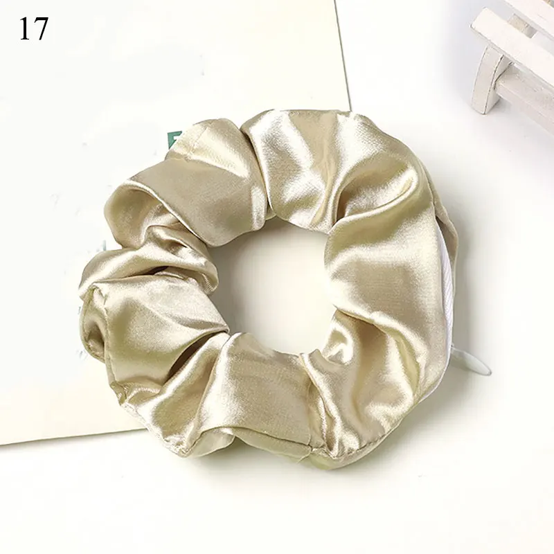 Laser Zipper Scrunchies Elastic Silk Print Hairbands Girls Headwear Ponytail Holder Pocket Hair Ring With Zip Hair Accesories large claw hair clips