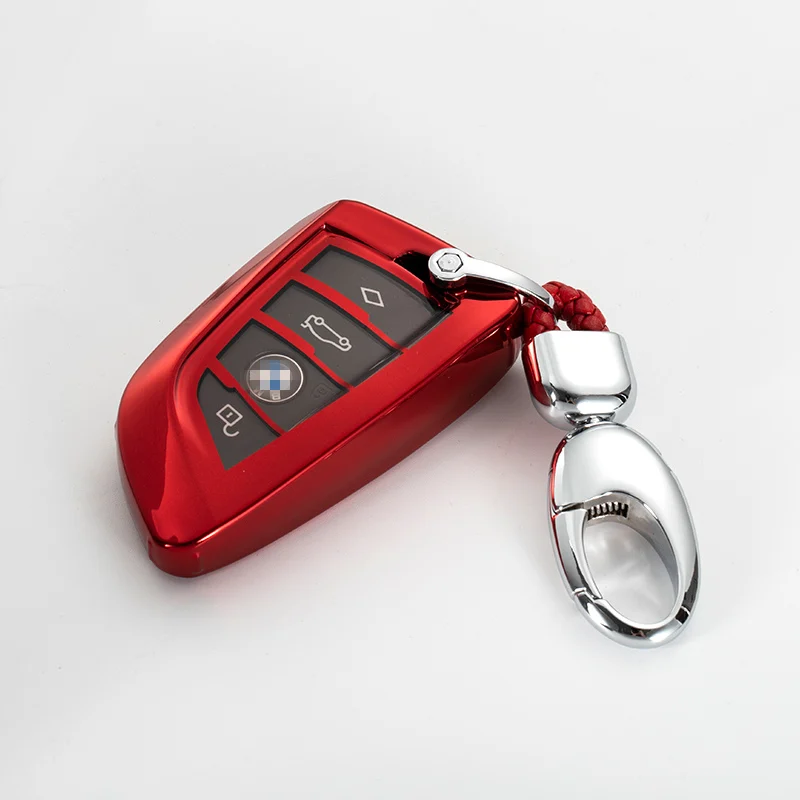 

TPU Soft Car Key Case Cover Styling for Bmw X1 X3 X4 X5 X6 E46 E53 F30 F31 F10 F20 F Belt Protection Anti-fall Leak Silica gel