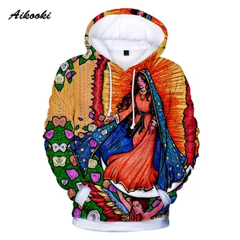 

Fashion men/women 3D Hoodies Our Lady of Guadalupe Fashion Winter Hoodie Womens super star classic cute Sweatshirt