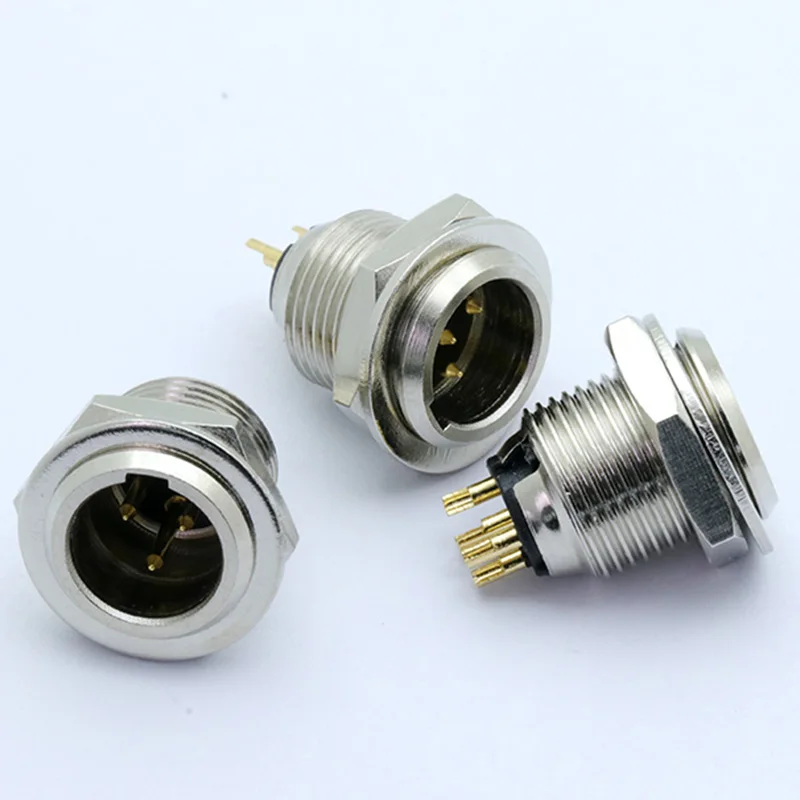 10 шт. мини XLR 3 4 5 Pin папа Шасси Панель Разъем маленький Аудио Микрофон разъем для