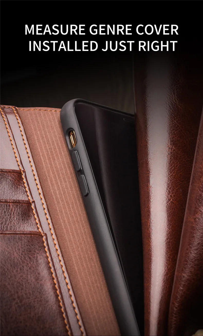 QIALINO роскошный Ультратонкий чехол для iphone 11pro из натуральной кожи, модный флип-чехол для iphone 11pro Max, слот для карт для iphone 11