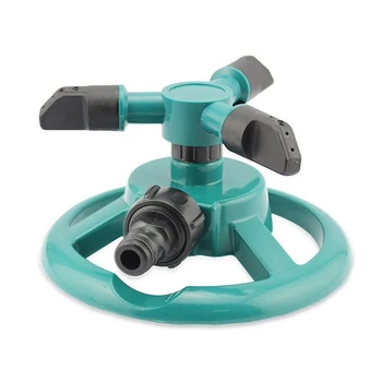 

360 Degree Automatic Garden Sprinklers Watering Grass Lawn 360 Degree Circle Rotating Water Sprinkler 3 Nozzles Garden Pipe Hose