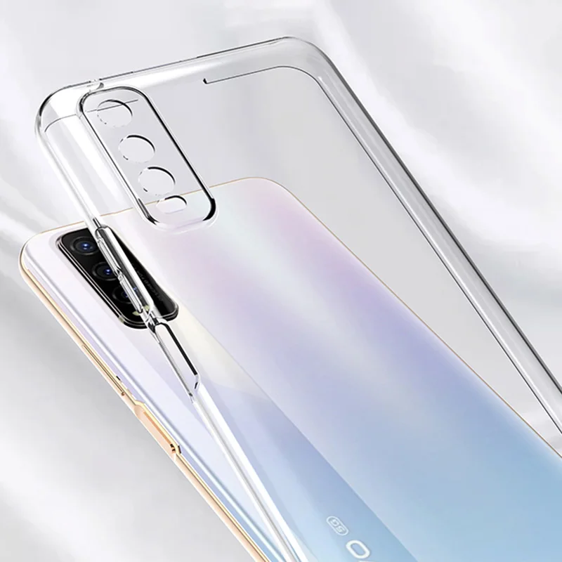 

Camera Protective Phone Case for VIVO Y30 Y30G Standard Soft TPU Clear Silicone Shockproof Back Cover VIVOY30 Original Funda Gel