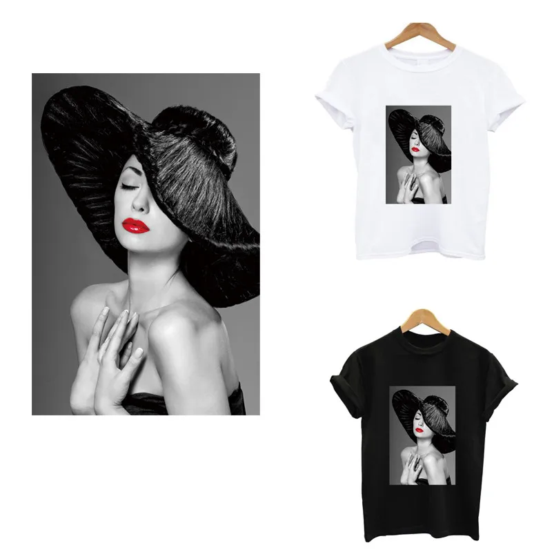 

Fashion beauty Girls stripes thermo stickers on clothes iron on patches transfer fusible clothing heat-sensitive flower custom