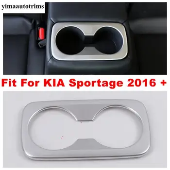 

Central Rear Seat Cup Holder Water Bottle Drinks Decoration Panel Cover Trim Fit For Kia Sportage 2016 - 2020 Interior Refit Kit