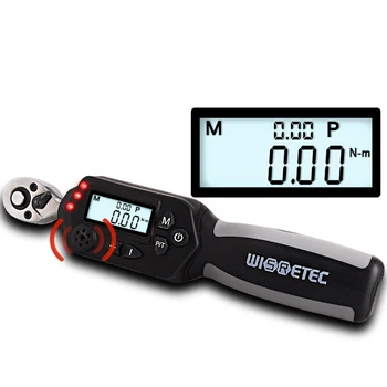 Best High Accuracy Digital Display Backlight Torque Wrench Ratchet Torque Detection Tool Bidirectional Conversion W/ Buzzer Alarm