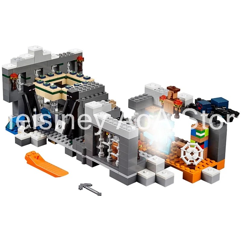 

Compatible LegoINGS 21124 The End Portal Minecraft Building Blocks My World Model Bricks DIY Toy Present 10470