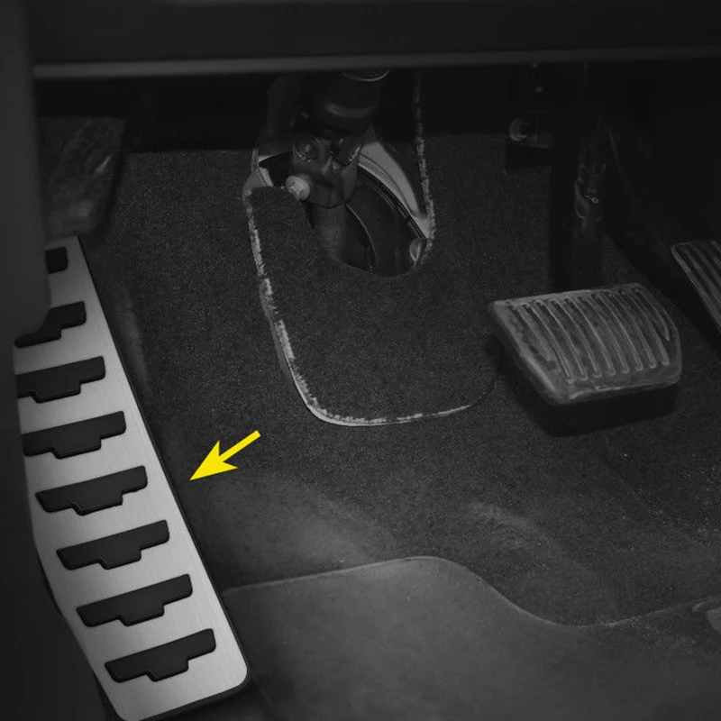 Car Accelerator Brake Clutch Pedal Footrest Pedal Plate Cover For Range