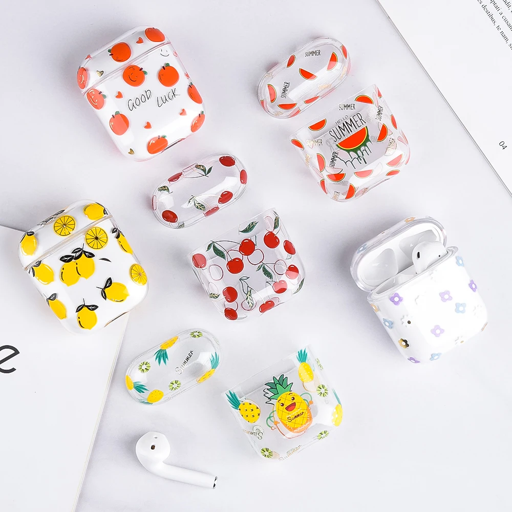 Oihxse Compatible Pour AirPods 1 Et 2 Coque Transparent Motif Mignon