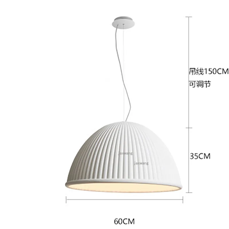 Скандинавский светодиодный люстра в гостиной Лофт подвесной светильник, Ресторан подвесной светильник освещение кухонные аксессуары - Цвет абажура: A White 60CM