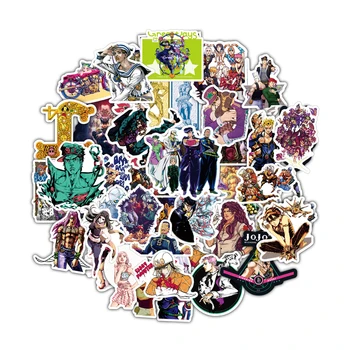 

50pcs JoJos Bizzare Adventure Pvc Waterproof Sticker For Luggage Wall Car Laptop Bicycle Motorcycle Notebook Toys Stickers