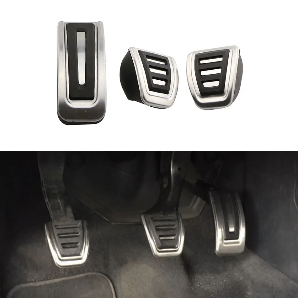 Автомобильные педали автомобильные из нержавеющей стали для VW SEAT SKODA Golf 3 4 Polo 9N3 Octavia Ibiza Fabia A1 A2 A3 GTI Audi TT