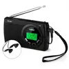 Yorek Portable AM/FM Shortwave Radio with Sleep Timer and Alarm Clock Function, Battery Operated Radios, 12/24H Time Display LCD ► Photo 1/6