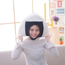 Мягкая теплая шапка треугольный рисовый шар плюшевые шапки наушники PP Хлопок Заполненные шапочки для женщин взрослых шляпа Фотография реквизит