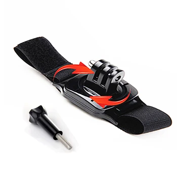 

360 Degree Rotation Wrist Band Arm Shell Strap for Gopro 9 8 7 6 5 4 Adapter Bracket for SJCAM for XiaoYi Accessories