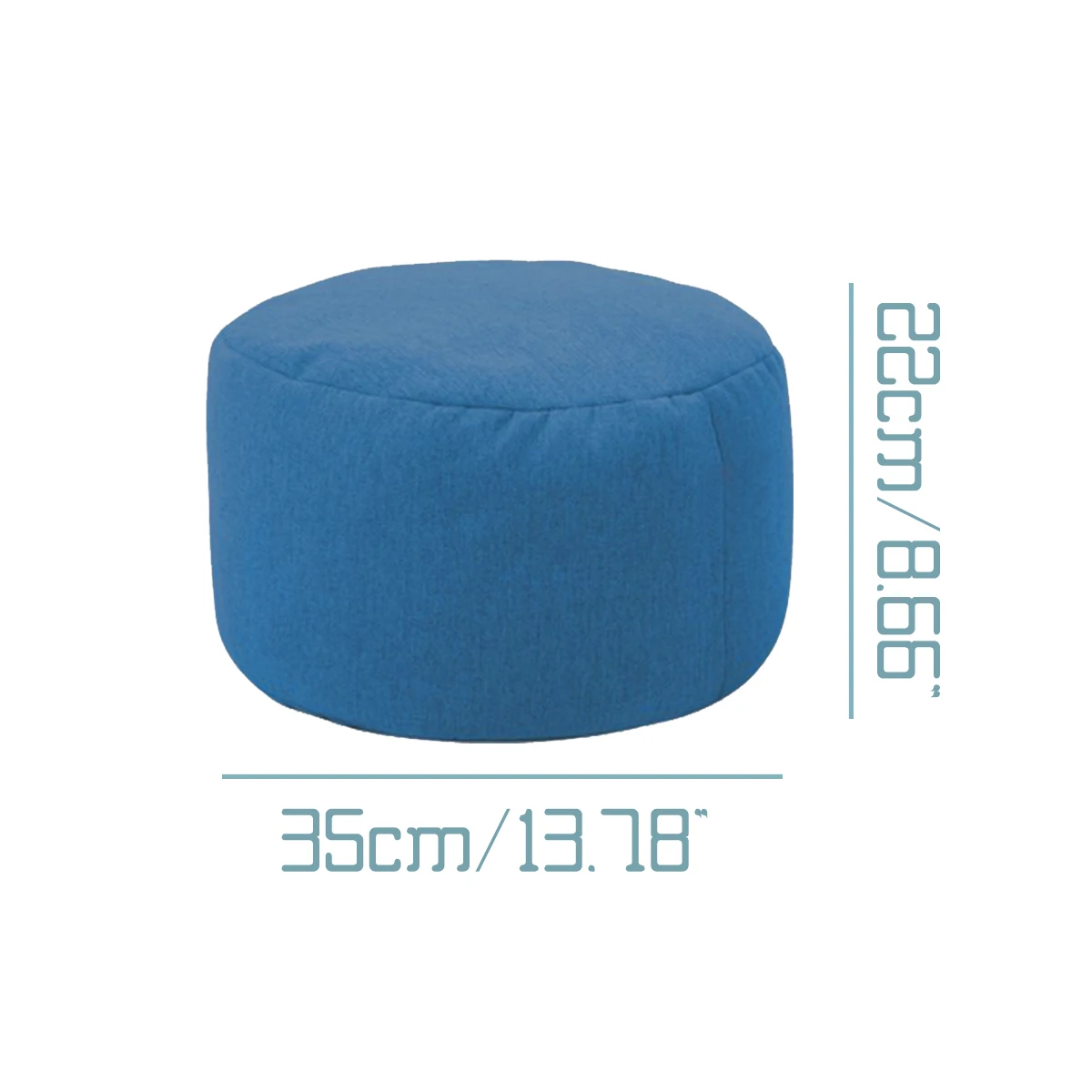 

Velvet Fabric Small Round Beanbag Sofas Cover without Filler Upholstered Footstool Chairs Pouf Puff Couch Tatami Living Room New
