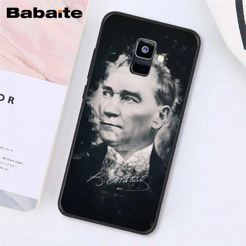 A12 Babaite Turkey Mustafa Kemal Ataturk Phone Case For Samsung Galaxy A7 A50 A70 A8 A3 A6 A6Plus A8Plus A9 - Цвет: A12