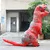 T-REX для взрослых, надувной костюм динозавра, карнавальный костюм для костюмированной вечеринки в виде животного, нарядное платье, комбинезон, костюм на Хэллоуин для женщин - Цвет: Красный