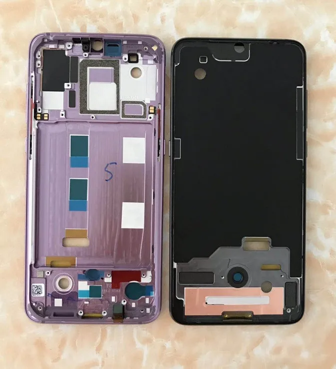 Для Xiaomi 8 передний ЖК-корпус средняя рамка лицевой панели рамка+ Боковая кнопка для Xiaomi 8/M8/Mi8 запасные части с наклейками