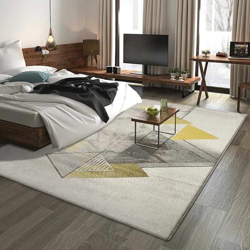 

Nordic Carpet Living Room Tea Table Simple Modern Geometry European American Rural Bedroom Bedside Blankets ins