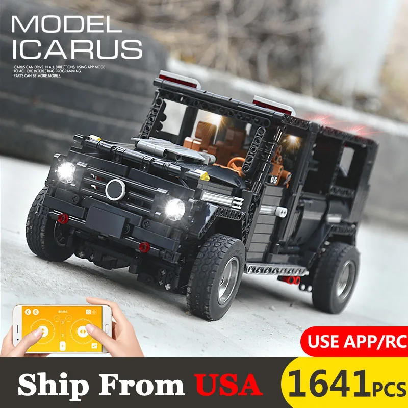 

APP Control Mercedes-Benzs Car Compatible MOC-2425 42110 LEGO Technic G500 AWD Wagon Car Building Bricks Toys