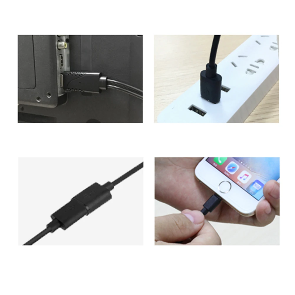Прочный 1080P USB Женский к HDMI кабель HDTV адаптера Шнур для iPhone Android