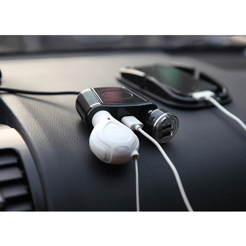 

Car Dual Cigarette Lighter 2 USB Charging Ports Auto 2.1A Phone Charger C44