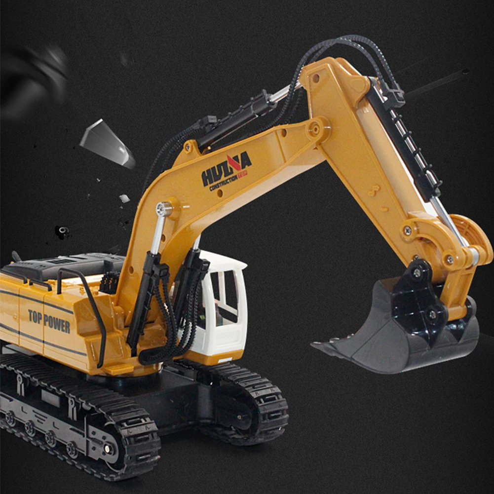 1:16 HUINA 1331 вращающиеся игрушки для детей моделирование музыки 9 каналов открытый RC грузовик привод звук инженерные транспортные средства простота в эксплуатации