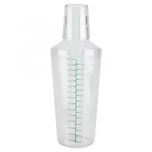 500 мл Прозрачный Миксер для коктейлей из поликарбоната с шкалой барный инструмент Миксер для коктейлей винный мартини Бостонский шейкер барная посуда