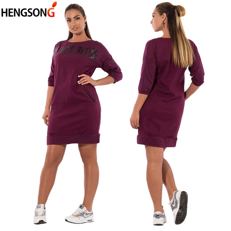 5XL 6XL новые женские платья с буквенным принтом большого размера зимнее теплое платье размера плюс женская одежда повседневная элегантная синяя Vestidos