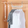 Magic 9-hole Support Circle Clothes Hanger Clothes Drying Rack Multifunction Plastic clothes rack Home Storage Hangers ► Photo 3/6