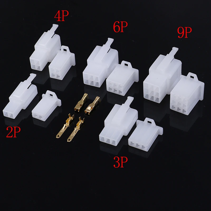 50Sets Car Moto Electrical 2.8mm 2 3 4 6 9 Pin Wire Cable Cnector Terminal Sale