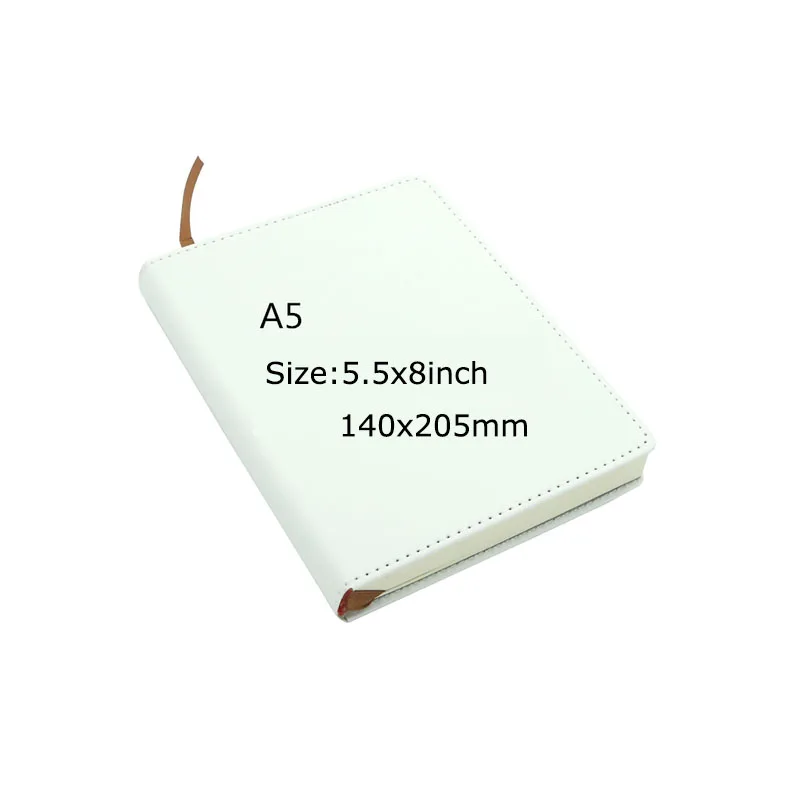 Sublimation Journal Blank Notebook PU Leather Notebook A6 Size Notepad  Blank Notepad