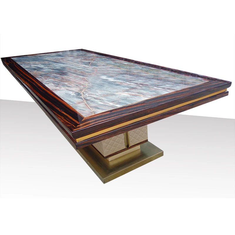 Dining Table Мебель стол на заказ современный дизайн Мраморный Топ 8 человек обеденный стол - Цвет: Dining Table