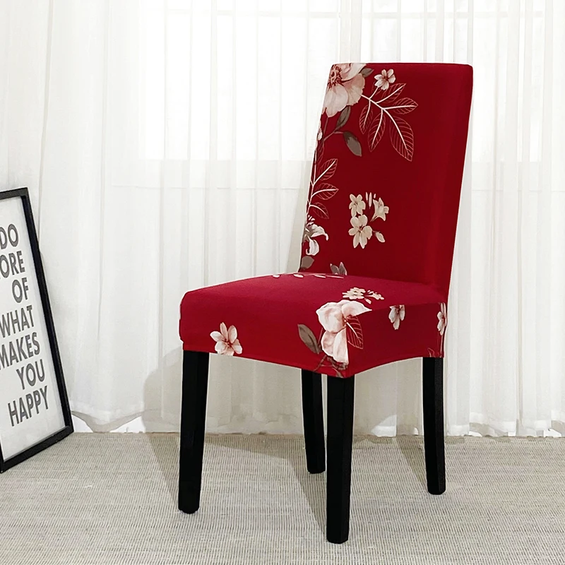 Chair-Cover Stretch Kitchen Restaurant Removable Hotel Elastic Banquet Big 1/2/4/6pcs