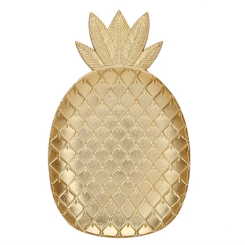 

Plate Candy Nut Snacks Fruits Storage Tray Creative Pineapple Dish Desktop Storage Container Home Decoration