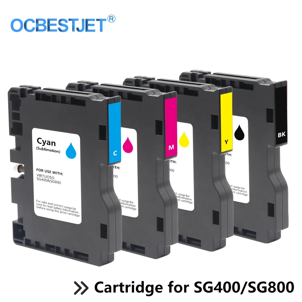 

Sawgrass SG400 SG800 SG500 SG1000 GC41 ink cartridge for Ricoh SG 3100 3100SNW 3110 3110DN 3110DNW full with sublimation ink