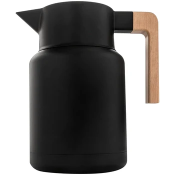 

Large Thermal Coffee Carafe - Stainless Steel, Double Walled Thermal Pots for Coffee and Teas By - Black, Vacuum Carafes