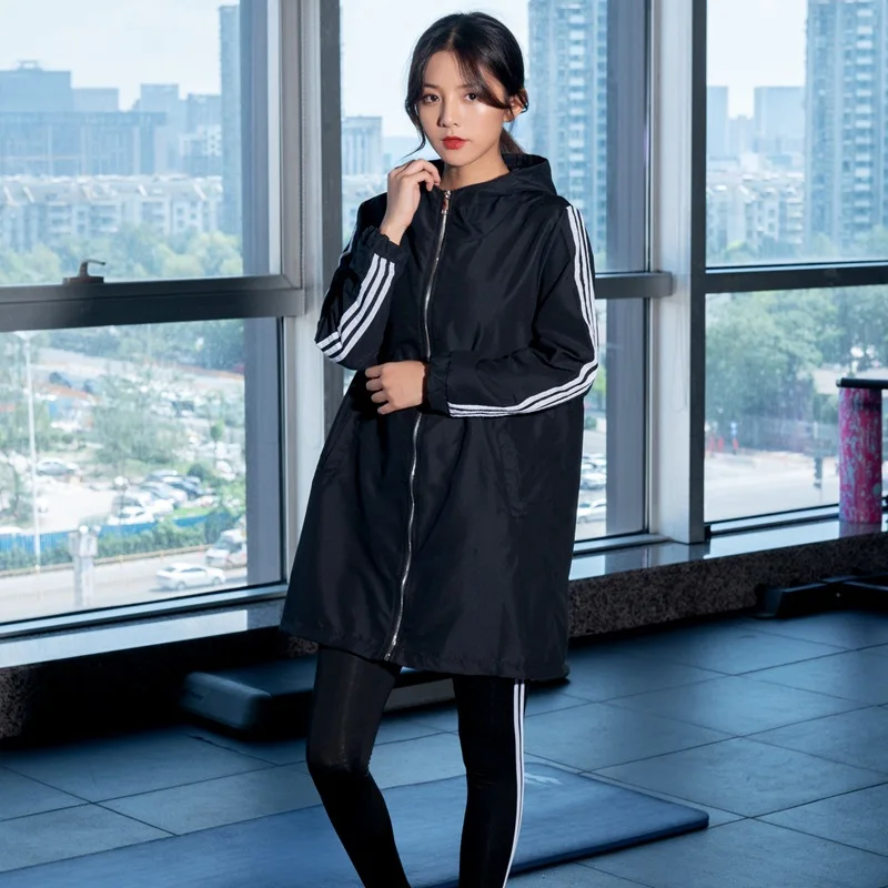 

Sports WOMEN'S Suit 2019 New Style Autumn And Winter Yoga Clothes Loose-Fit Long-sleeved Upper Garment Gym Running Slimming Fitn