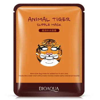 

BIOAQUA 1PC tiger Animal Moisturizing Face Facial Mask Fresh Oil Control Hydrating Sheet Face Mask