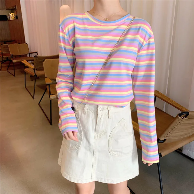 Женская свободная футболка Ulzzang Harajuku модная мягкая универсальная уличная одежда