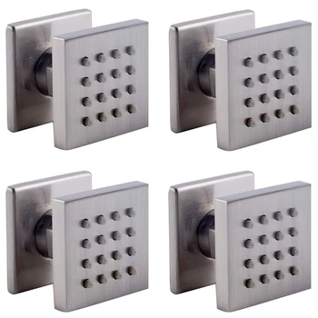 

Copper Square 16-Nozzle Body Spray Spa Shower Massage Jet Head in Wall(2X2 Inch, Pack Of 4)