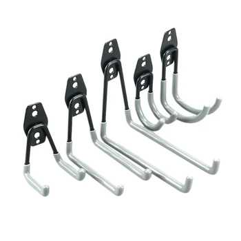 

5Pcs Garage Hooks Utility Garage Storage Hooks and Hangers, Wall Mounted Hooks and Holders for Organizing Power Tools