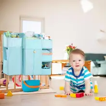 Подвеска для детской сумки для хранения пеленок карманный портативный съемный полый дизайн прочный для новорожденных кроватки постельных принадлежностей